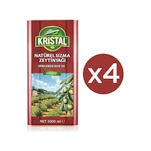 Kristal Natürel Sızma Zeytinyağı Teneke Dg 4 x 5 L