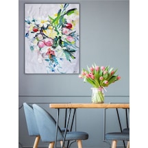 Yağlı Boya Tablo %100 El Yapımı 65cmx80cm Çiçek Buket