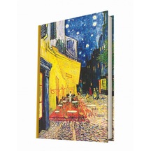 Deffter Art Of World Van Gogh Café Terrace At Night 96 Yaprak Çizgili Defter