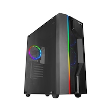 Rampage 600W 80+ Bronze Alpha-X Gamıng Mİd-Tower Bilgisayar Kasası Siyah