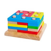 Ahşap Blok Tetris Yerleştirme Oyunu - Russian Box Set