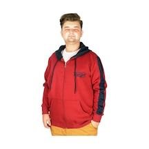 Mode Xl Büyük Beden Erkek Sweatshirt Vintage Newyork 21504 Bordo 001