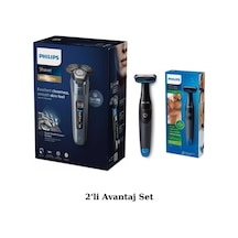 Philips Shaver Series 8000 S8692/35 Aquatouch Islak Kuru Tıraş Makinesi + Bg1024 Vücut Tıraş Makinesi Seti 3 - 4 Saat