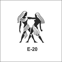 E-20 Artebella Stencil 10X10 Cm