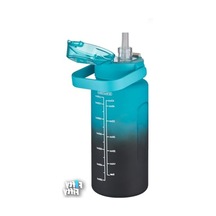 1500ml Yenilenen Renkler Motivasyon Matarası - Pipetli/pipetsiz Kullanım