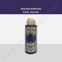 Cadence Style Matt Akrilik Boya 120 Ml. S9021 Koyu Mor