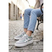 In Step Meengi Unisex Beyaz Yeşil Detaylı Günlük Spor Ayakkabı - Sneaker In Step Meengi Unisex Beyaz Yeşil Detaylı Günlük Spor Ayakkabı - Sneaker
