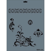 Rich New Seri N132 Stencil 35X25 Cm