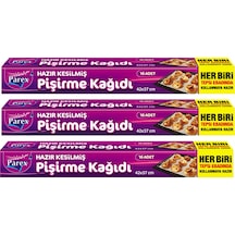 Hazır Kesilmiş Pişirme Kağıdı 16 Lı 42 X 37 Cm Üçlü Set