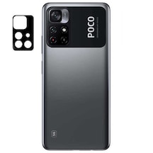 Xiaomi Poco M4 Pro 5g 9d Uyumlu Tam Kaplayan Siyah Premium Kamera Koruyucu Lens