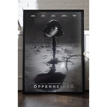 Oppenheimer Siyah Ahşap Çerçeveli Poster, Dekoratif Film Duvar Tablosu