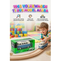 Welly 1:24 Ölçekli Lisanslı Orjinal 1963 Volkswagen T1 Bus Kapıları Açılabilir Model Araba