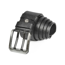 Deepsea Erkek Siyah Çift Dilli %100 Hakiki Deri 4,5 Cm Spor Kemer 2402614 False