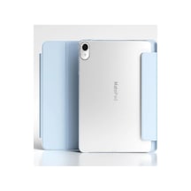 Huawei Matepad 11.5 İnç 2025 8gb / 128gb İle Uyumlu Kapak Smart Standlı 360 Tam Koruma Akıllı Pu Deri Kılıf - Mavi