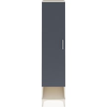 Hyperion Dolap 4 Raflı Tek Kapaklı 44x44x195 Aytaşı-antrasit Aytaşı