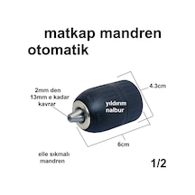 Matkap Mandreni 1/2 Otomatik Mandıren Matkap Kafası Manuel Elle S