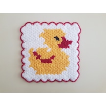 Banyo Bebek El Örmesi Çirkin Ördek Desenli Takım Renkler