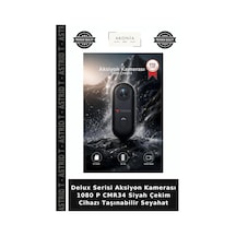 Delux Serisi Aksiyon Kamerası 1080 P Cmr34 Siyah Çekim Cihazı Taşınabilir Seyahat