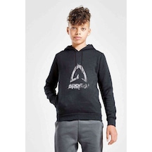 Tshirthane Altered Carbon Logo Eskitme Baskılı Unisex Çocuk Kapüşonlu Sweat (528684374) Siyah