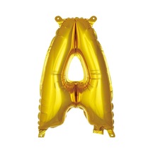 A Harfi 16 İnç Gold Renk Folyo Balon 36 Cm Altın 256