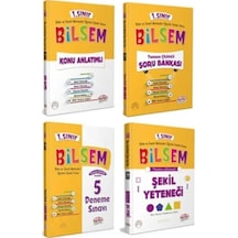 Editör Yayınları 1. Sınıf Bilsem Hazırlık Kitapları 4 lü Set