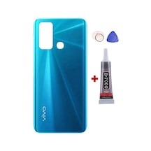 Vivo Y30 Mavi Arka Kapak Batarya Kapağı Pil Kapağı Yapışkan Ve Sökme Aparatıyla Beraber Full Set Mavi