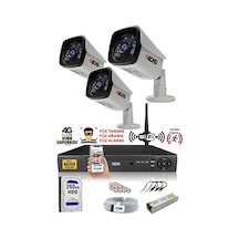 Ids - 3 Kameralı 1080P Fullhd 5Mp Sony Lensli Kamera Seti - 2027