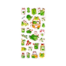 Sticker Kabartmalı Stiker Defter Planlayıcı Etiket Lde003 -19x9cm - Tavşan Ve Limon
