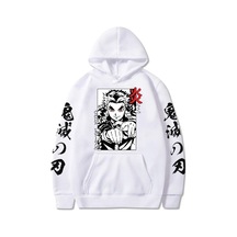 Tarzsokak Anime Demon Slayer Rengoku Hoodie Mod43 14670 Beyaz