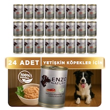 Enzo Natural Kuzu Etli Yaş Köpek Maması 410 Gr X 24