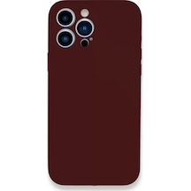 Newface  Apple  Uyumlu iPhone 13 Pro Max Kılıf Lansman Legant Silikon - Bordo