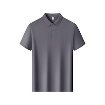 New Performance.arw86286.serintutan-antibakteriyel-yüksek Kalite.çıtçıtlı Polo T.shirt Gri