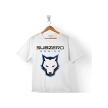 Mortal Kombat Sub Zero Game Wolf Logo Çocuk Tişört 001