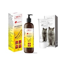 Biolive Kediler İçin Somon Yağı 200 ML + Biotin Tüy Sağlığı Paketi 100 G