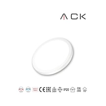 18w Cct Üç Renk Ayarlanabilir Yuvarlak Sıva Üstü / Sıva Altı Led Panel - Beyaz Kasa 1650lm - 926494970 Diğer