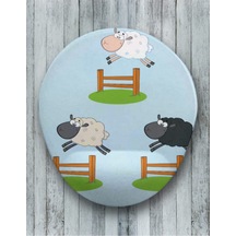 Sheeps Oval Bilek Destekli Mouse Pad Mousepad