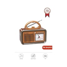 Torima D60 Ahşap Nostalji Radyo Kablosuz Bluetooth Hoparlör