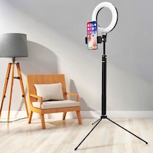 2ın1 6inç Tripod Standl -video Selfie Stüdyo Makyaj Işığı-160cm