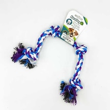 Eurodog - 751 - Diş İpi Dört Düğüm Mor Mavi Beyaz - Edntrend - 50 Cm
