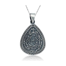Gümüş Kıtmir Duası Damla Kolye (506449810)