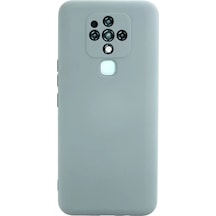 Newface Tecno Camon 16 Kılıf Nano İçi Kadife Silikon - Buz Mavisi