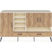 Arges Konsol 8 Raflı 2 Çekmeceli 3 Kapaklı 176x30x99 Aytaşı-çam Atlas Çam - Aytası