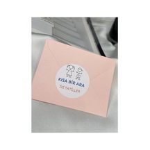 Kısa Bir Ara Stickerı Mat Etiket 4 Cm 40 Adet Çok Renkli