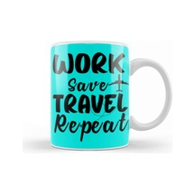 Funny Travel Gift Design Lover Trippin Wanderlust Journey Adventurer Vacation Kupa Bardak Porselen No11926 Karışık