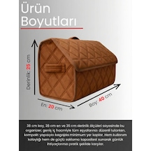 Araç Bagaj Düzenleyici Organizer Tay Tüyü Kaymaz Cırt Bantlı Geniş Hacimli Çanta A7