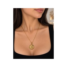 Güneş Modeli Kişiye Özel Tasarlanabilir Çelik Kolye Altın - 933544076 Altın