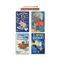 Timaş Çocuk Çantamdan Fil Çıktı - Uzaya Giden Tren - Benim Zürafam Uçabilir - Florence Nightingale Set 4 Kitap