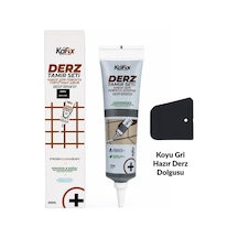 Hazır Derz Dolgu Tüpü Koyu Gri 250 Gr Hızlı Kuruyan Derz Tamir Ve Yenileme Tüpü