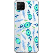 Oppo A73 İle Uyumlu 1mm Slim Fit Nazar Boncuğu 3 Baskılı Şeffaf Kılıf Şeffaf