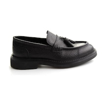 Siyah Hakiki Deri Erkek Loafer Ayakkabı E01597010503